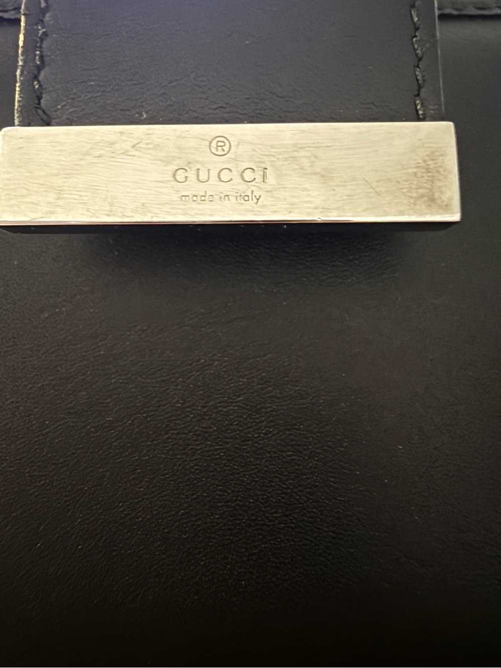 Vintage Gucci GG Denim 6 Ring Agenda Planner Black Y2K Original Retail Tag EPC - Picture 12 of 12